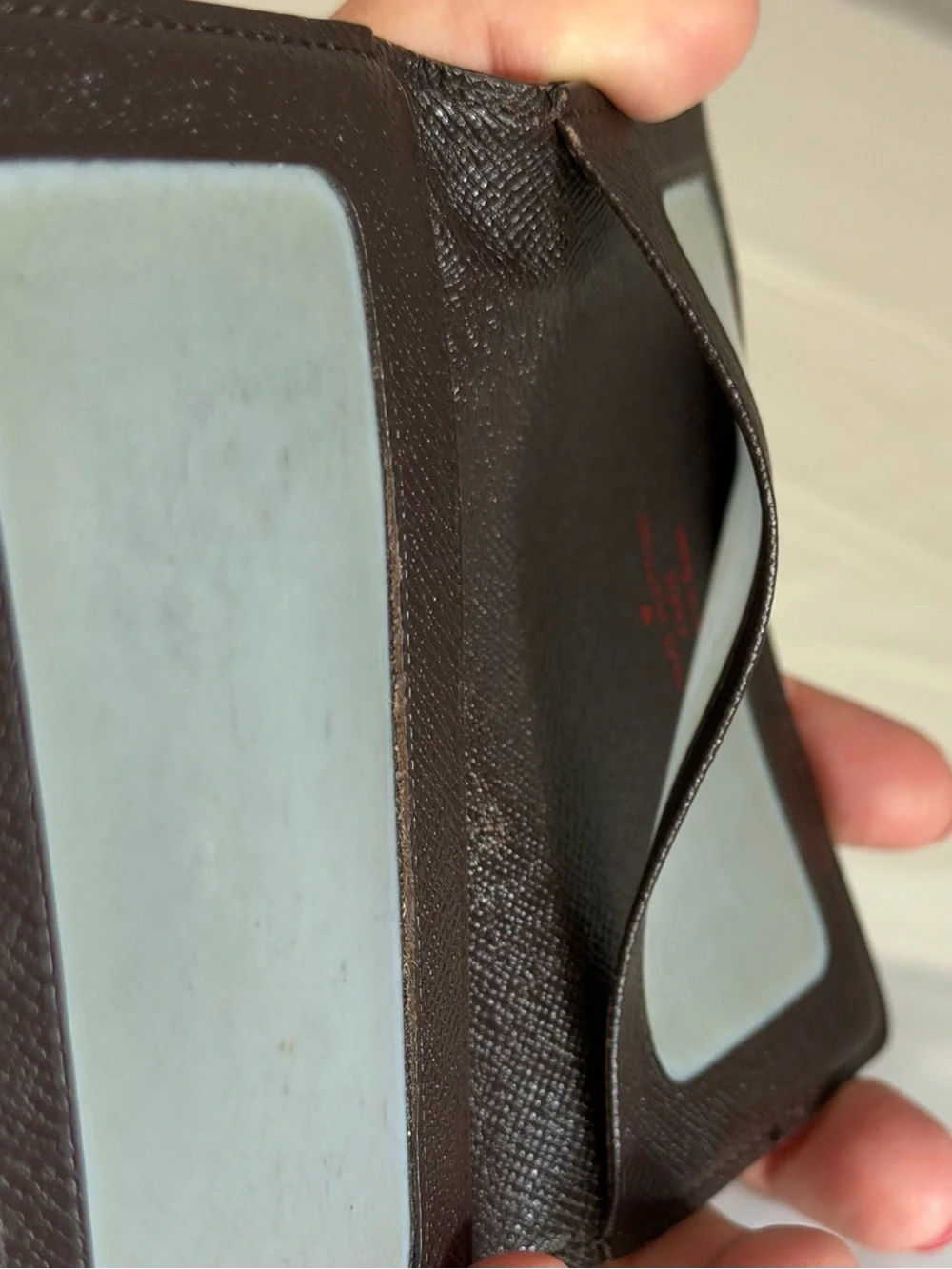 Louis Vuitton card holder in damier ebene